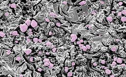 Microscopisch beeld structuur chipresistent porselein