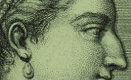 Profiel van Cleopatra uit 1736