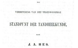 Titelblad brochure J.A. Hes