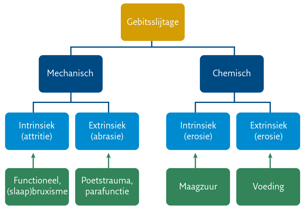 indeling gebitsslijtage